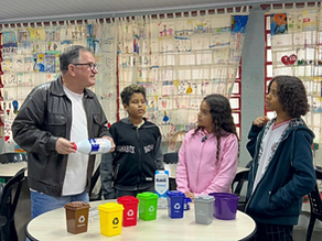 Associação Eco & Vida grava série educativa na CEMEB Edite Schneider, em Várzea Paulista