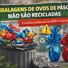 Embalagens de ovos de Páscoa não são recicladas: entenda o impacto e o que fazer