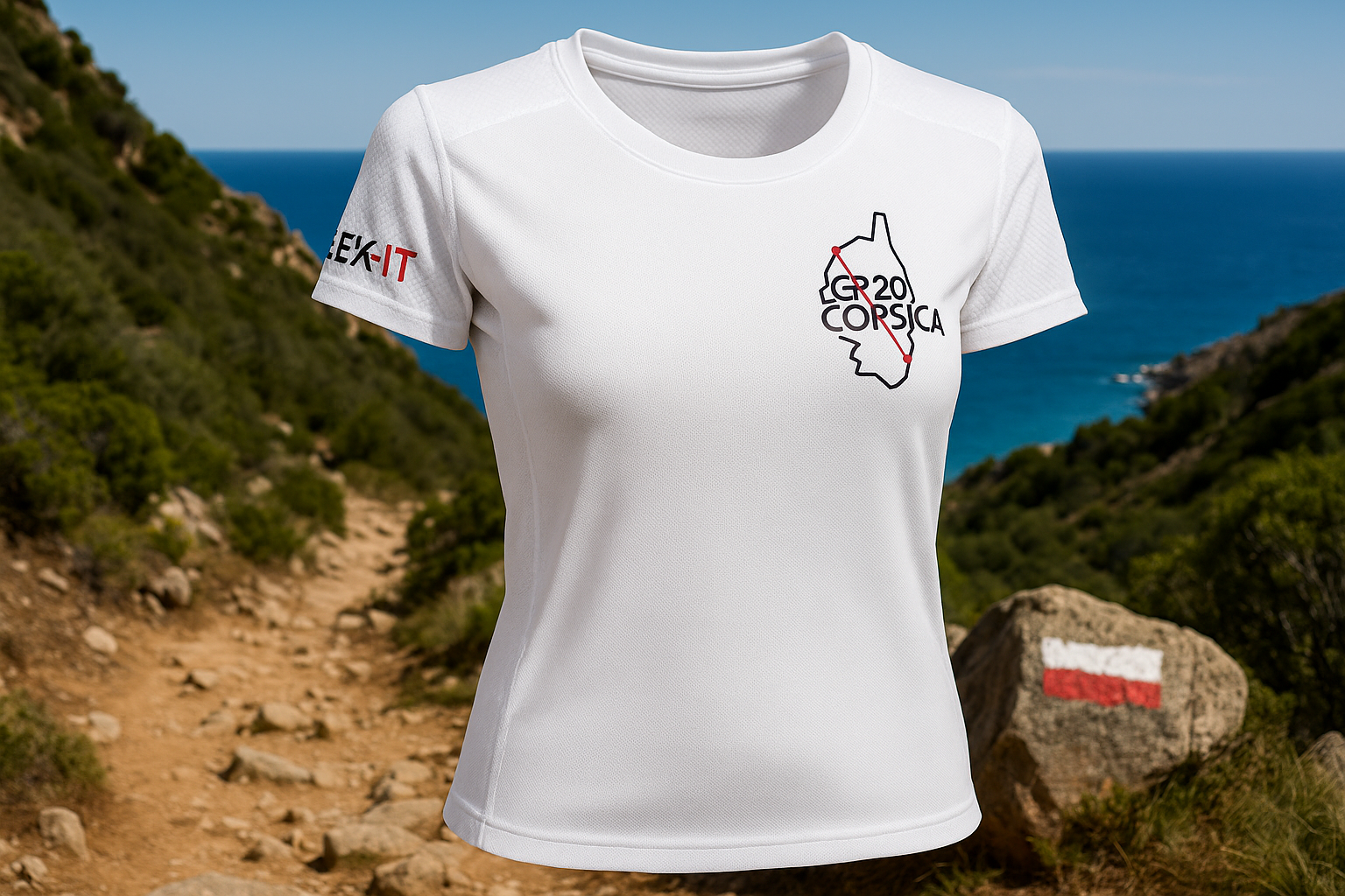 T-shirt technique GR20 Corsica - Femme
