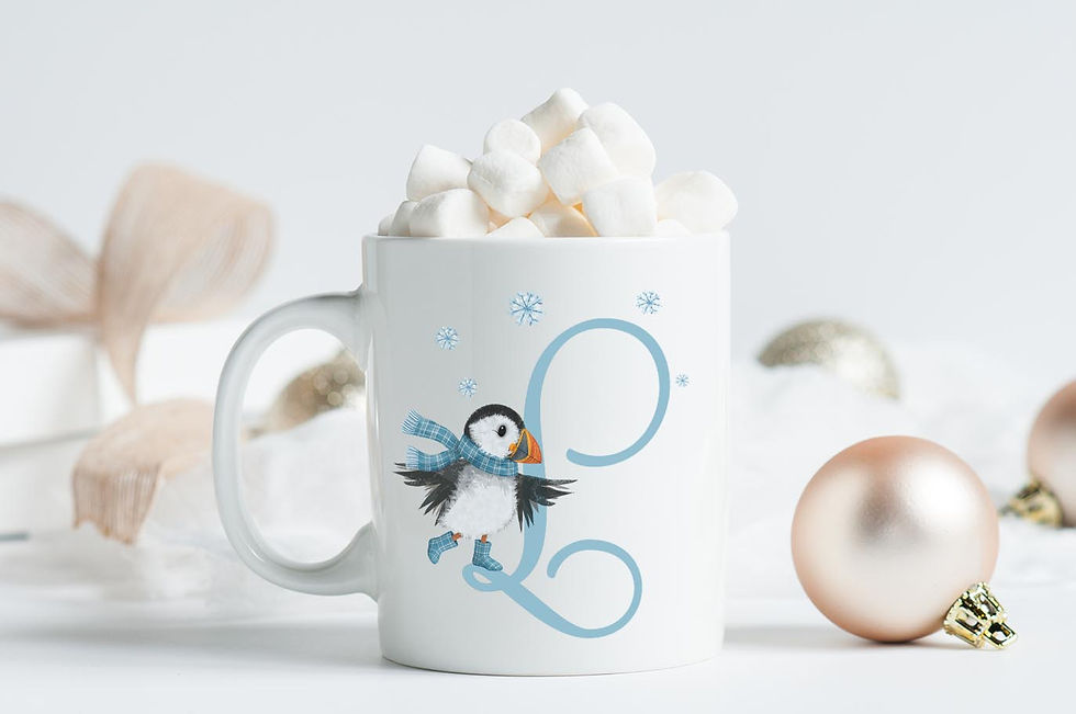 Thumbnail: Personalised Christmas Mug (initials A - M)