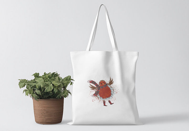 Thumbnail: Personalised Tote Bags - White