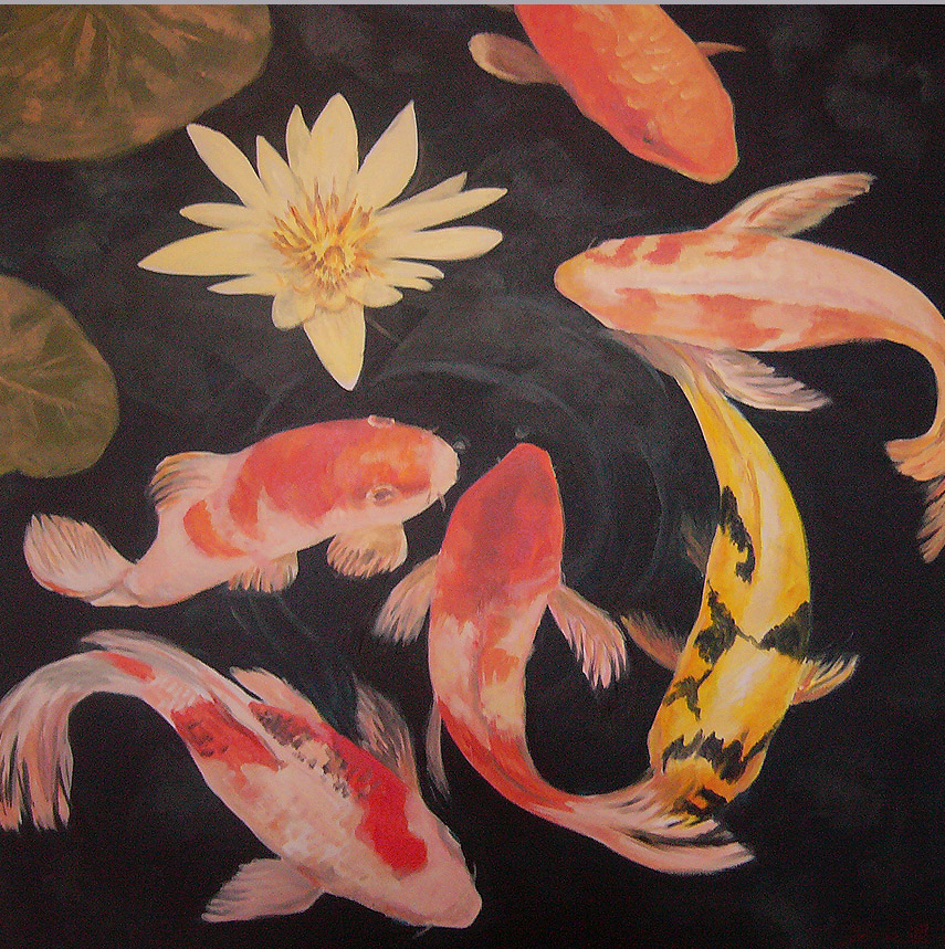 Kois - Acrylic on canvas