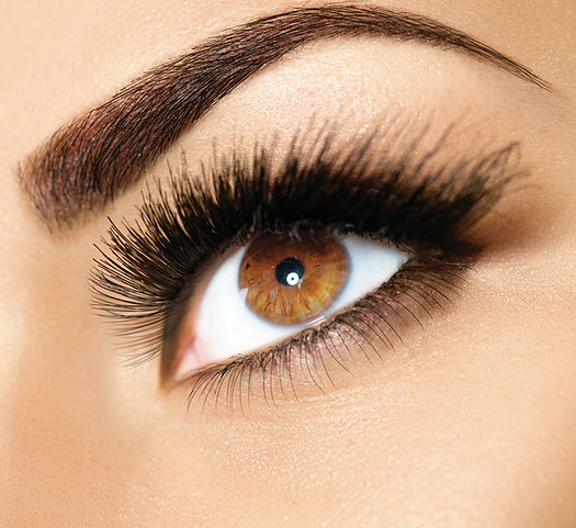 Brown Eyes with makeup and brows