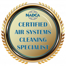 NADCA Certified Air Systems Cleaning Specialist