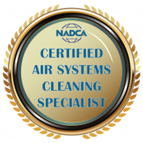 NADCA certified air system cleaning specialits badge