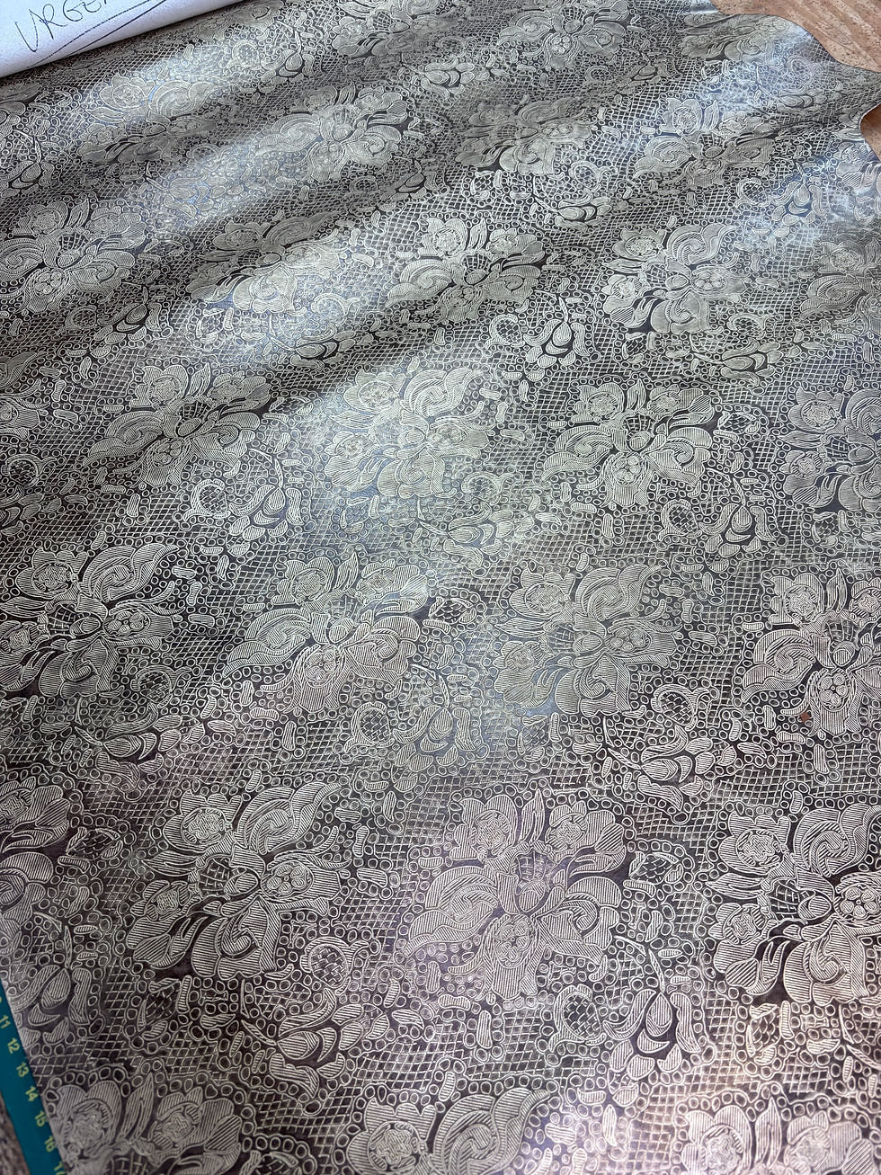 Thumbnail: Gold Floral Leather