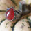 Thumbnail: 'Harvest Moon' Fiery Carnelian Ring, Size O/ US 7