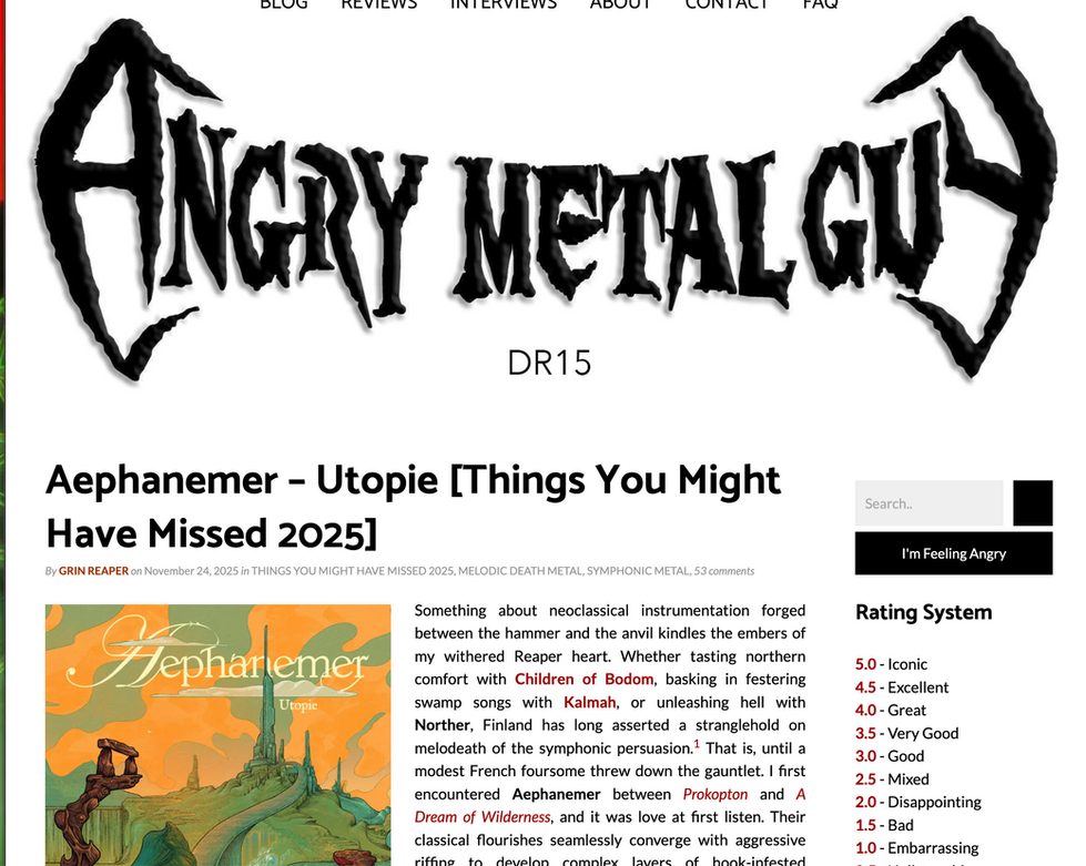 Angry Metal Guy REview