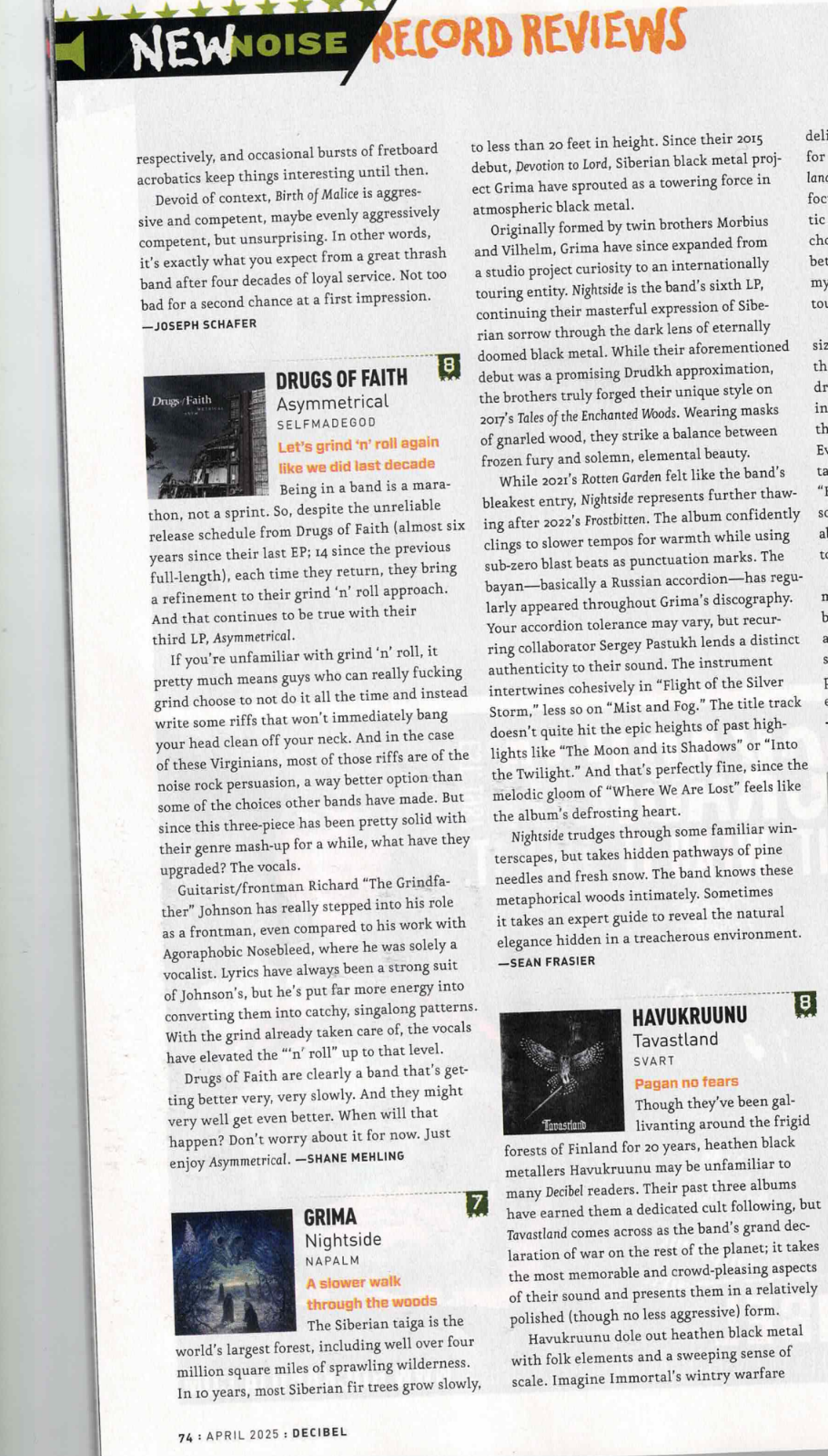 Decibel Magazine Print Review