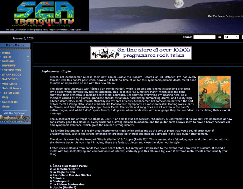 Sea of Tranquility Review