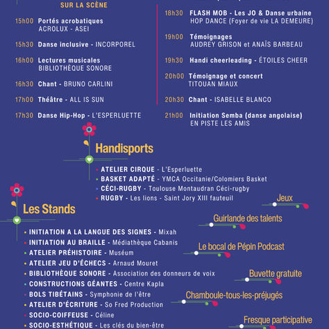 La nuit du handicap le 15 juin dès 15h: le programme avec un stand dédié aux bols tibétains