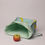 Miniaturbild: Snacktasche Bananen – Brottasche Mint, Zero Waste Lunchbag handmade