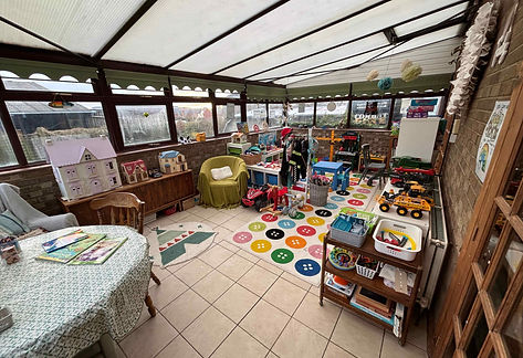 An organised playroom.