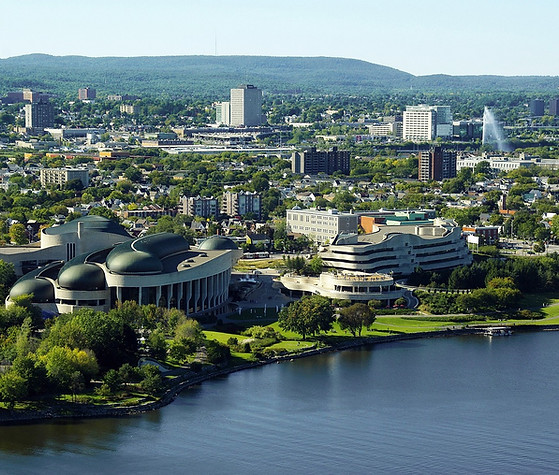 Ville de Gatineau et Ottawa au Québec et en Ontario