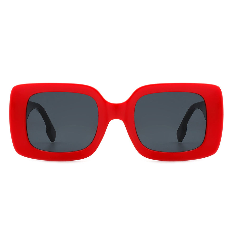 Thumbnail: Jadestone - Square Retro Flat Top Fashion Sunglasses