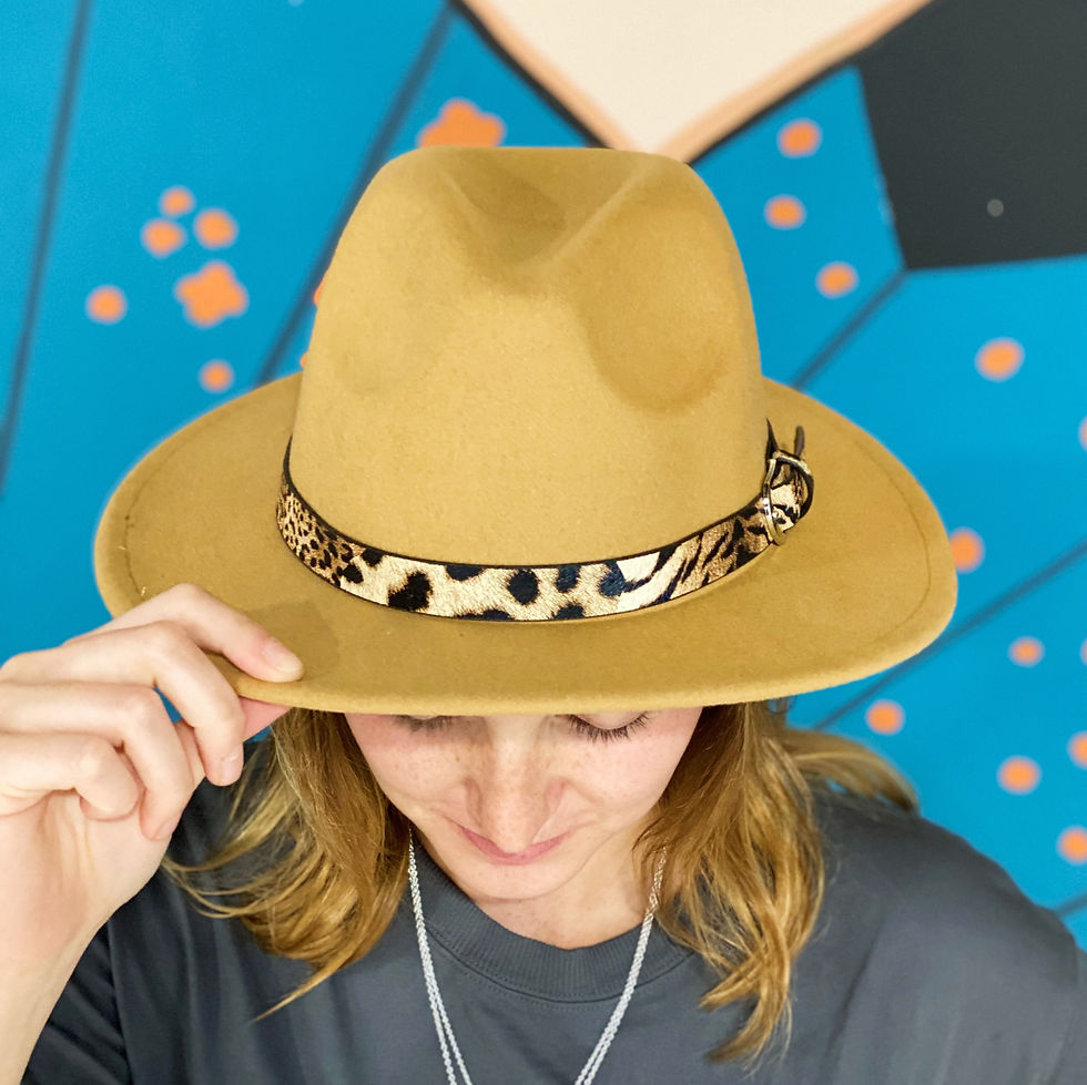 Thumbnail: Leopard Band Fedora Hat