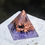 Thumbnail: Amethyst & Copper Orgonite' Mini Pocket Protection Pyramid/Wire Cage Pendant