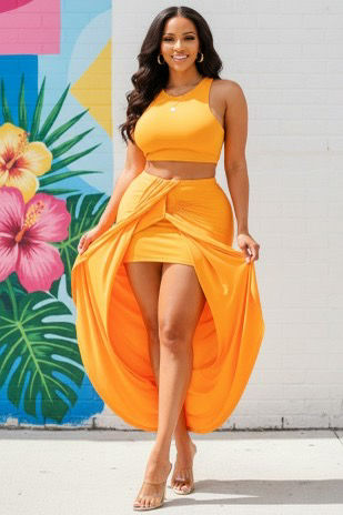 Sunset Glow Skirt Set