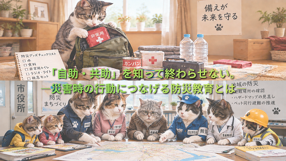 「自助・共助」を知って終わらせない。―災害時の行動につなげる防災教育とは―
