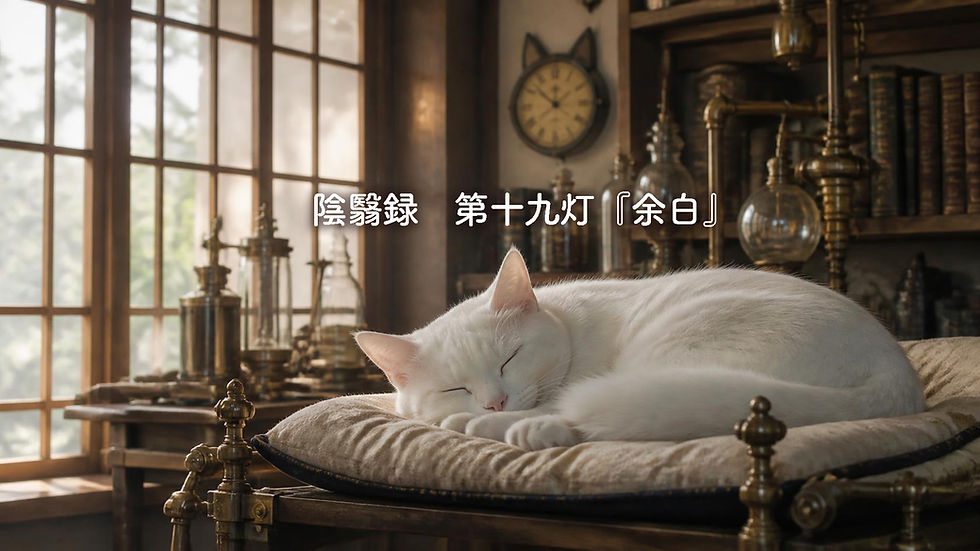 陰翳録 第十九灯『余白』