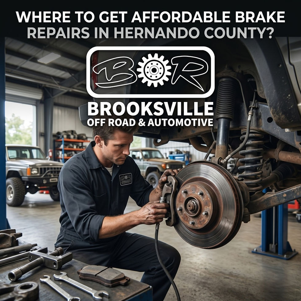 Where to Get Affordable Brake Repairs in Hernando County?