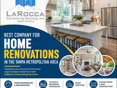 Best Company for Home Renovations in the Tampa Metropolitan Area?