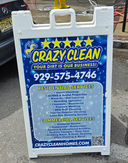 Crazy Clean Cleaning Services on a sign