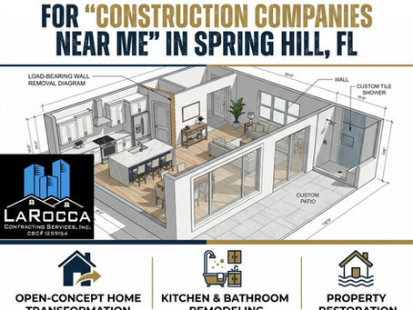 Why Your Search for "Construction Companies Near Me" Ends with LaRocca Contracting Services in Spring Hill