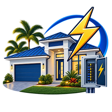 Residential electrical work photos Weeki Wachee FL logo