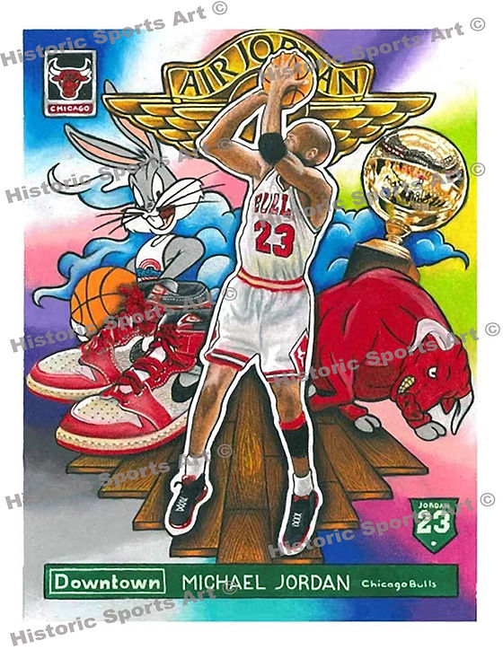 Downtown Michael Jordan - Chicago Bulls | Historic Sports Art