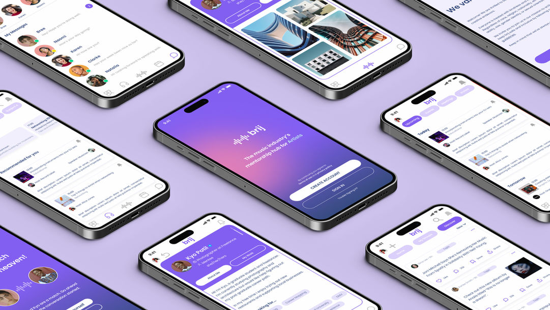 Brij App Mobile Design