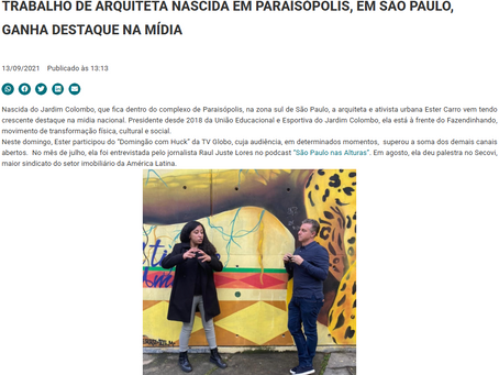CAU-BR: Trabalho de arquiteta nascida em Paraísópolis, em São Paulo, ganha destaque na mídia