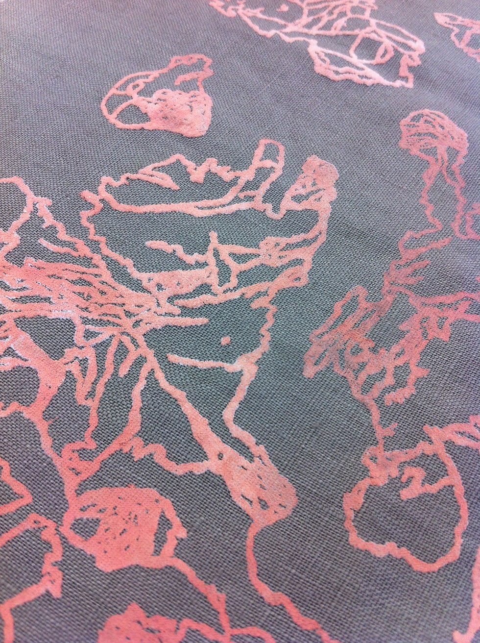 Screen Printed Puff Binder Detail