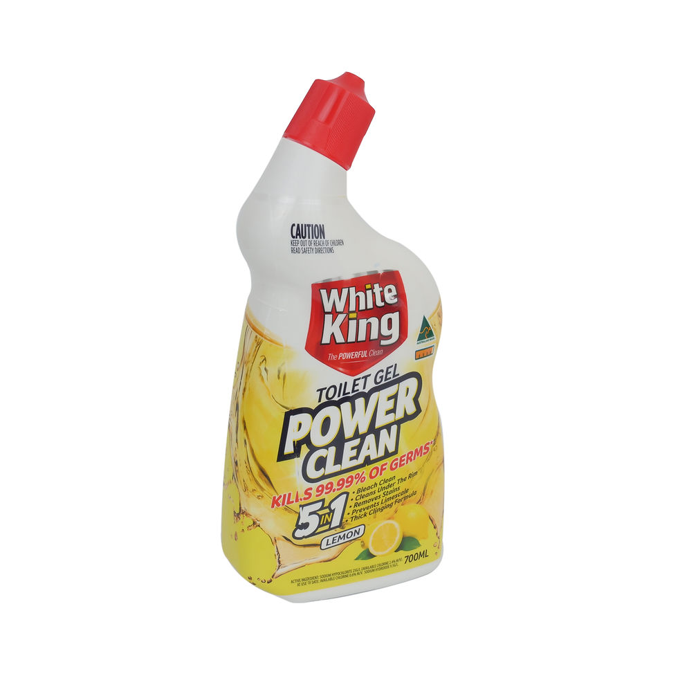 White King Powerclean Toilet Gel Lemon