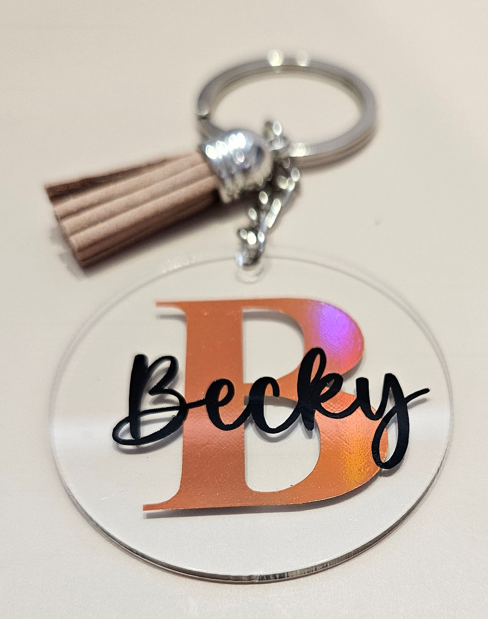 Thumbnail: Name & Initial Keychain