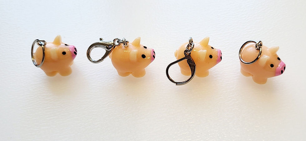 Thumbnail: plastic pig charms