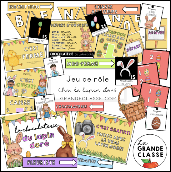 Jeu de rôle - Chocolaterie du lapin doré