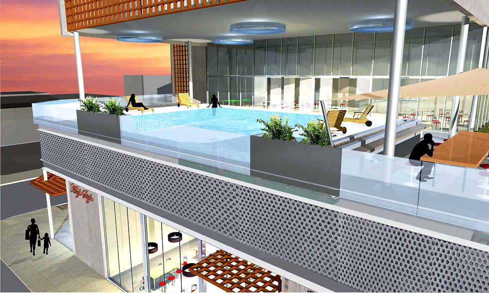 monterrey station - pool lounge area