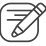 Icon of a pencil writing on a document, representing SEO content writing or copywriting by Jen Garrucho