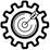 Gear icon representing web optimization by JVG Digital Solutions