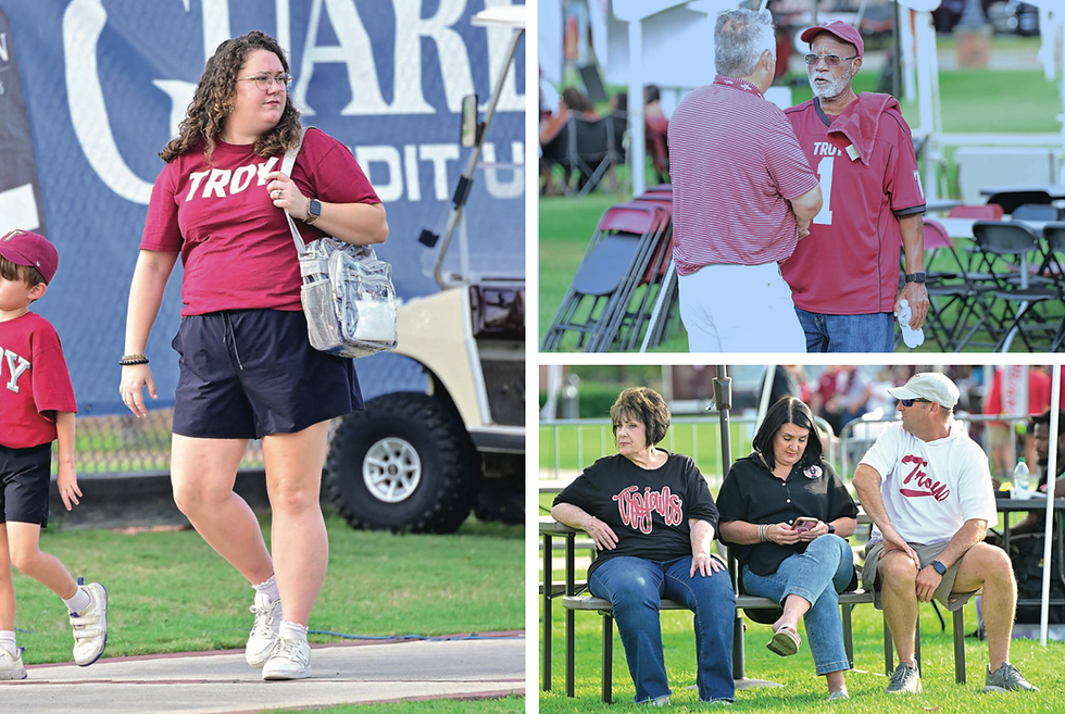 Troy Community tailgates for Tuesday night football
