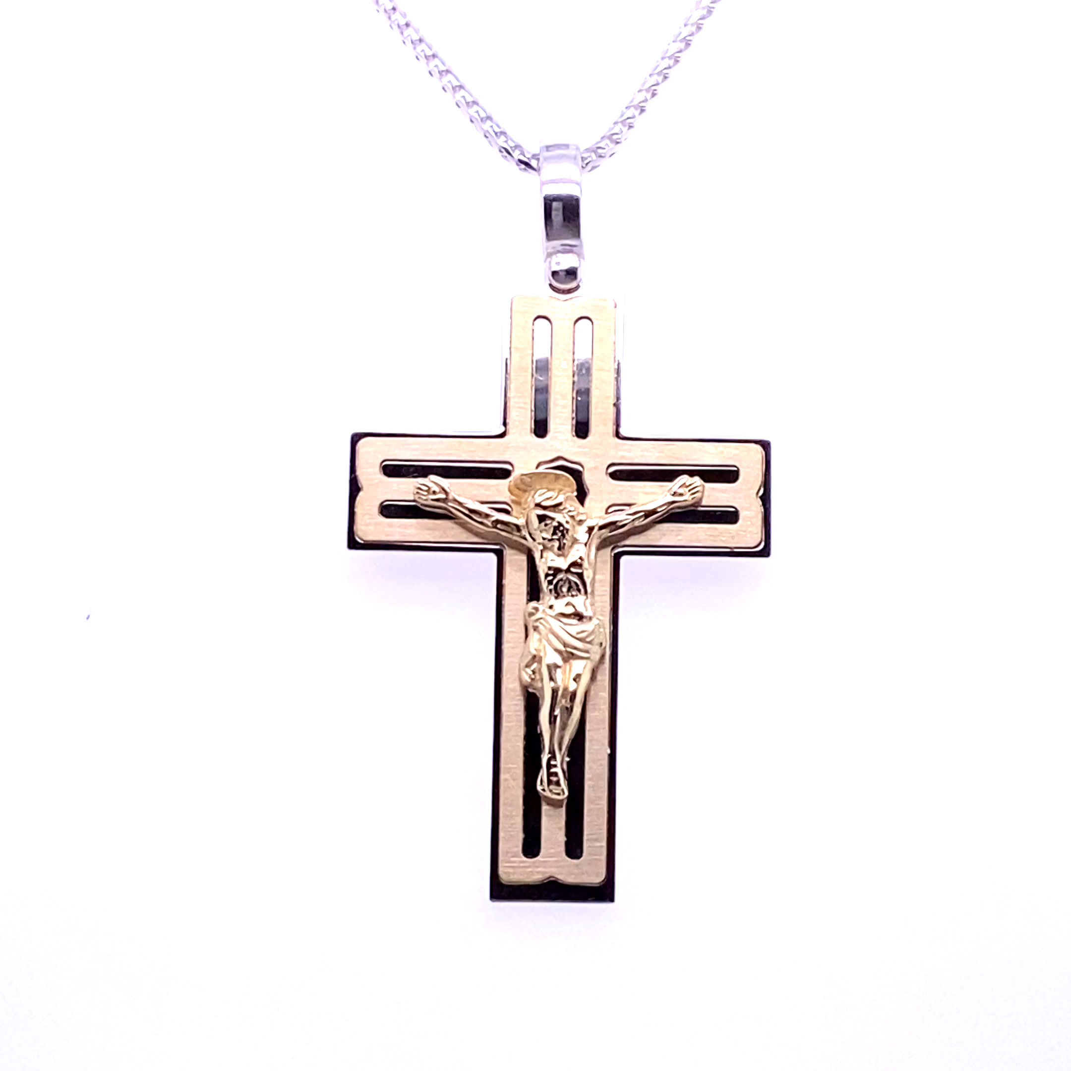 Two-Tone Gold Cross