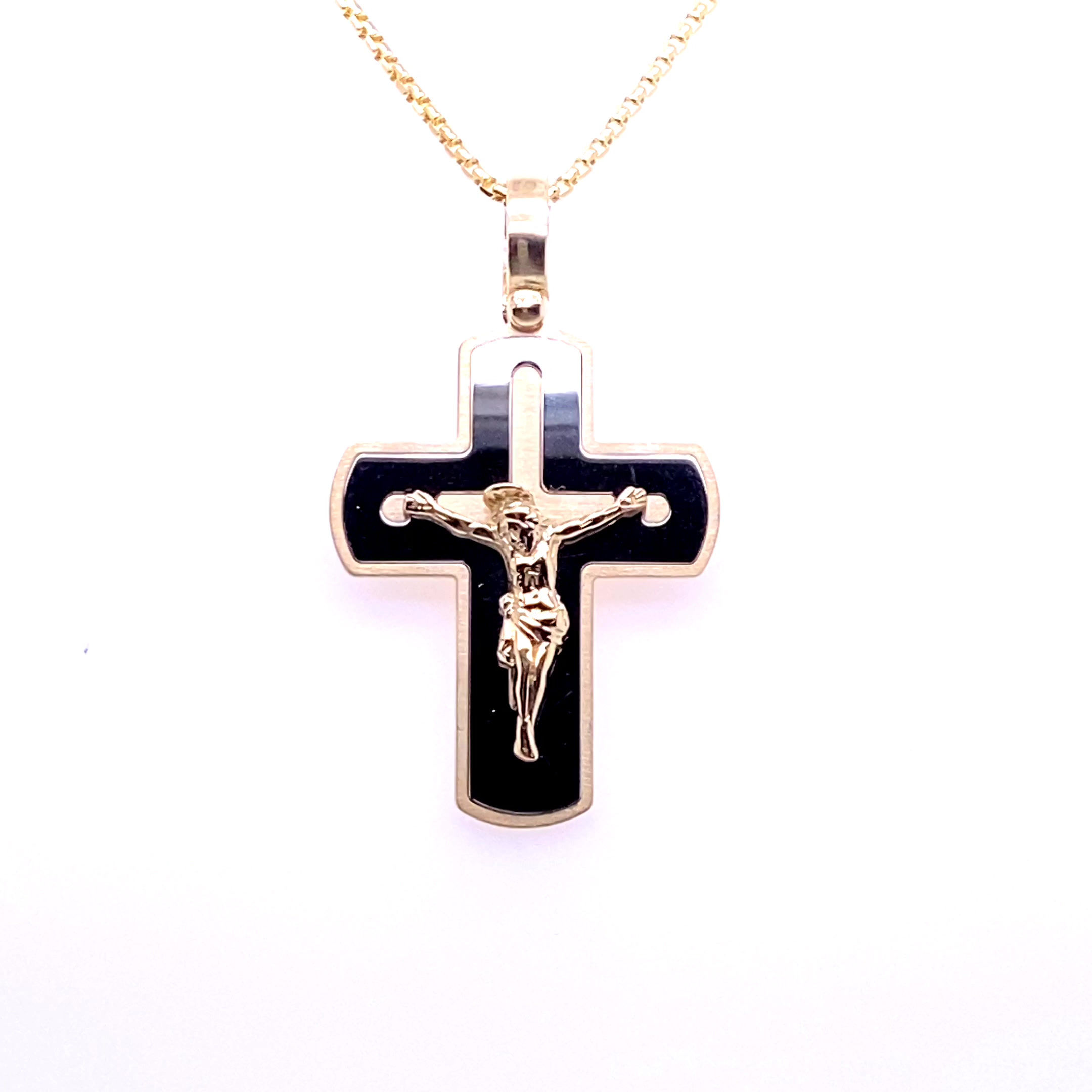 Two-Tone Gold Cross