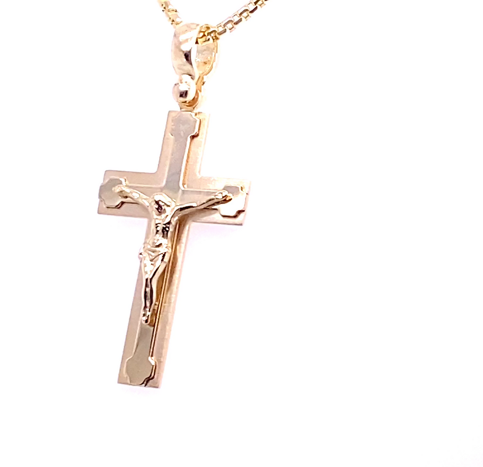 Thumbnail: Yellow Gold Crucifix Cross