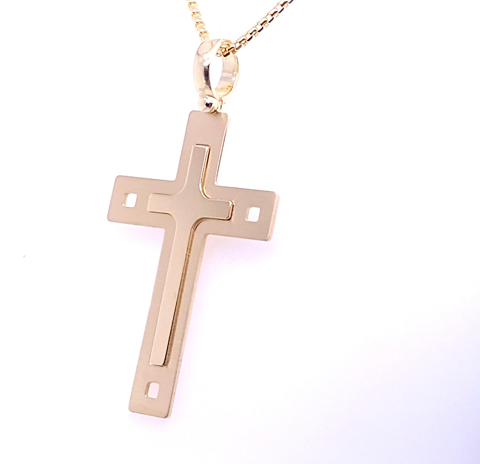 Thumbnail: Large Yellow Gold Cross
