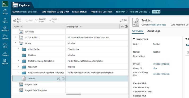 Teamcenter 2406 new Explorer Location in Active Workspace.