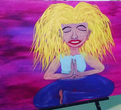 Meditar es la clave!! #artforjohanna_#artwork #art #artist #pinturaacrilica #decoration #yoga #diseñ