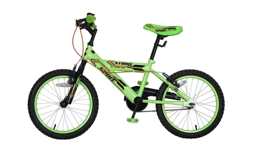 Spike 18 inch Wheel Size Kids Mountain Bike Green E-bike E