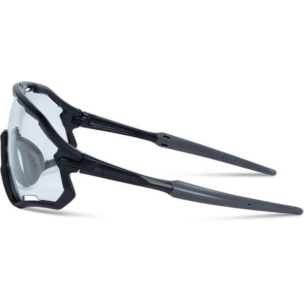 Thumbnail: Code Breaker Matt Black Sunglasses - Clear Lens