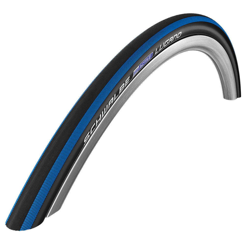 Schwalbe Lugano 700 x 23C Blue Stripes Wire Bead